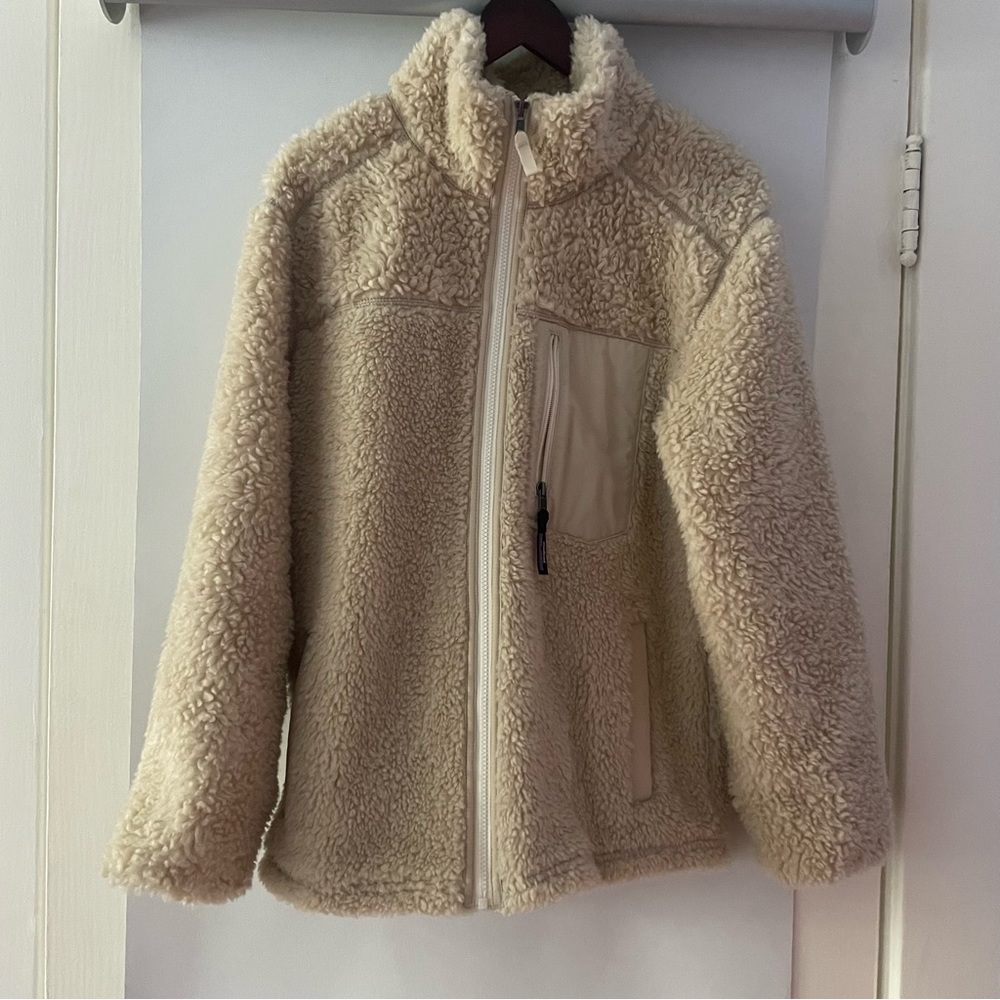 BNWT Retro-X Fleece Coat in Dark Natural
